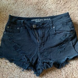 Women’s AEO Black Jean Shorts